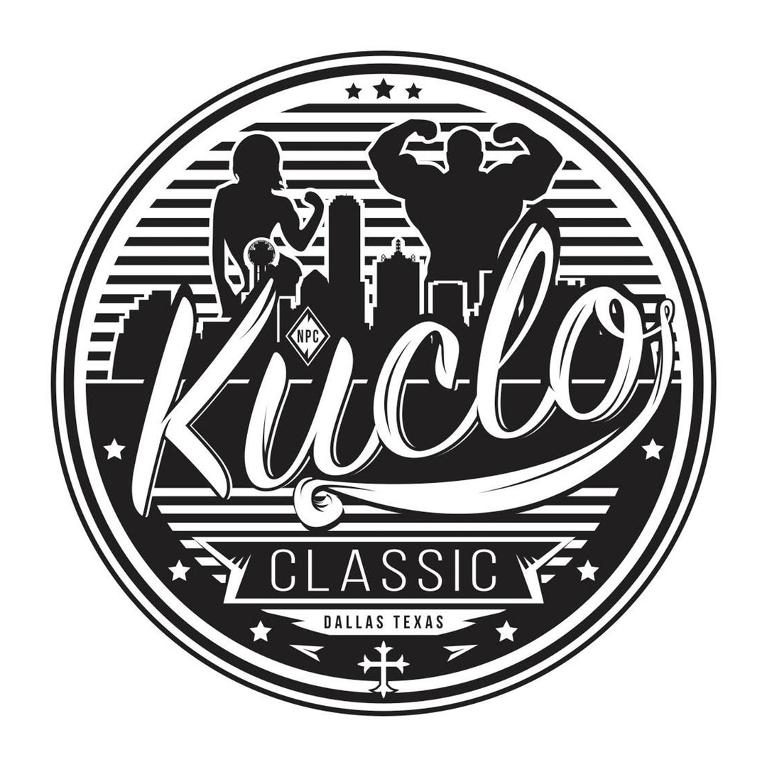 NPC Kuclo Classic logo featuring a silhouette of a woman, representing Pro Tan®'s tanning package services, including base and top coat applications with backstage support.