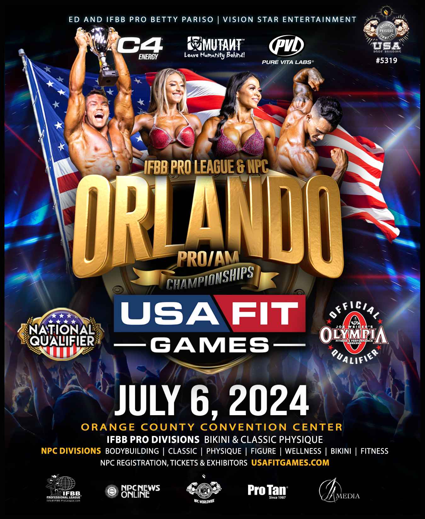 IFBB/NPC Orlando Championships Hair and Make-Up (USA Fit Games)