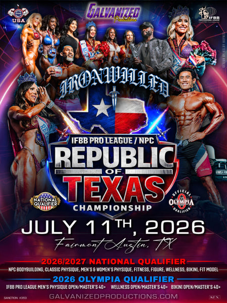 IFBB Pro League/NPC Republic of Texas Tanning – Pro Tan®